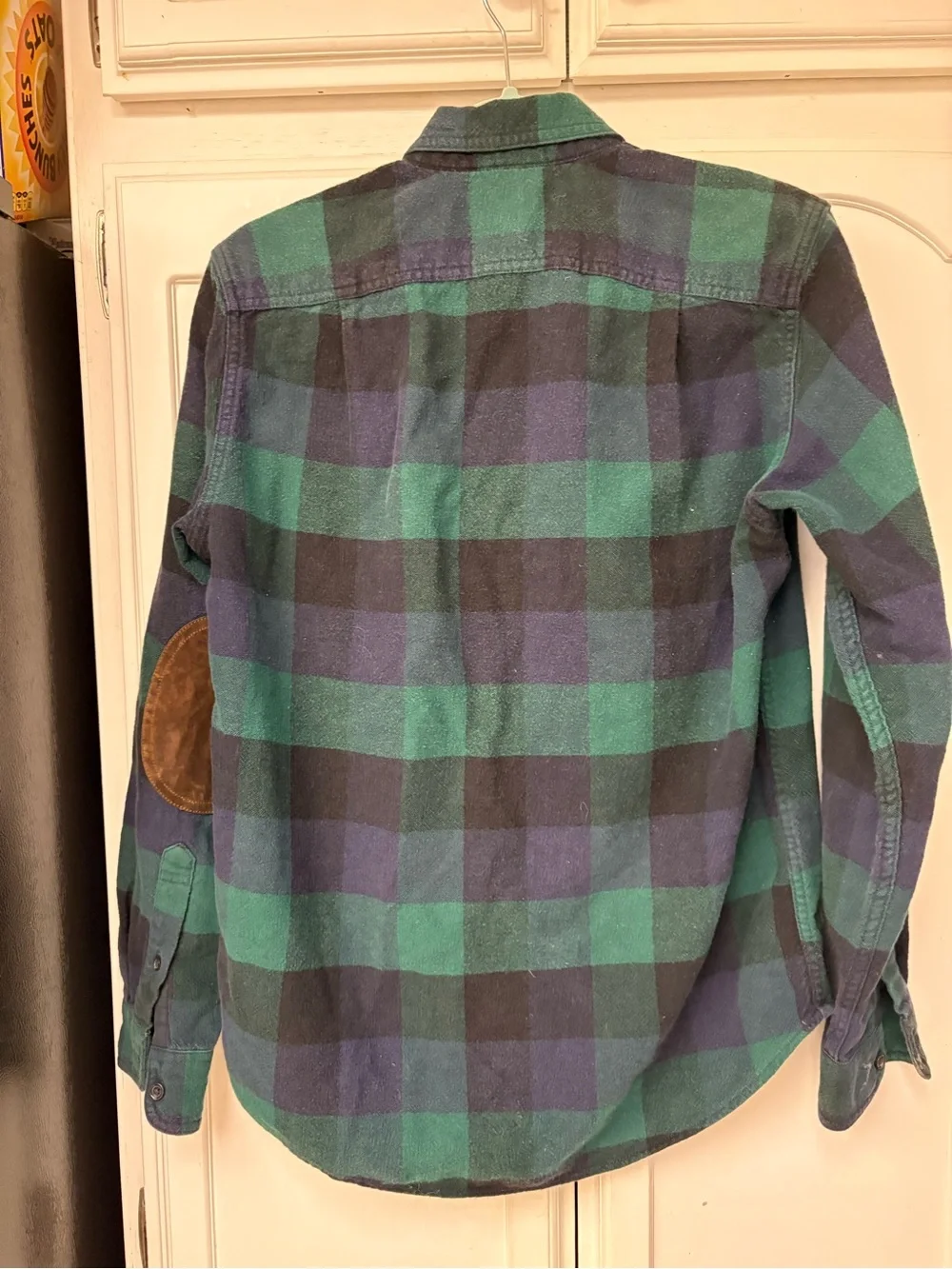 J. Crew Green & Navy Plaid Long-Sleeve Button-Down Shirt